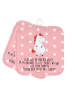 Mr. & Mrs. Panda Topflappen Einhorn Wut mit Spruch in Rot Pastell