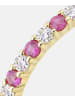 Vanlere Eternity-Ring aus 375 Gelbgold mit Zirkonia mit Rubin