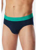 Schiesser Rio Slip / Unterhose 95/5 Cotton in Blau / türkis / grün