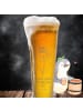 Mr. & Mrs. Panda Bier Glas Hummel Blume mit Spruch in Transparent