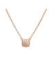 EYE CANDY Collier "KISSEN" in Rosegold aus Sterling-Silber