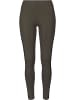 Urban Classics Urban Classics Damen Ladies Jacquard Camo Striped Leggings in darkolive/blackcamo