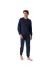 Schiesser Pyjama in Dunkelblau