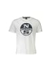 North Sails Weißes Baumwoll-T-Shirt