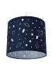relaxdays Hängelampe "Weltraum" in Blau - Ø 30 cm
