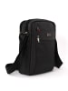 Bag Street Umhängetasche Polyester schwarz ca. 22cm
