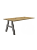 58 aufm Kessel SCHREIBTISCH Edin 5 140 x 70 x 75 Bürotisch graphit/asteiche