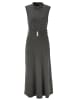 Aniston CASUAL Maxikleid in anthrazit-weiß-meliert