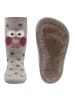 ewers Stoppersocken Eule in dunkel beige meliert