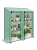 Outsunny Gewächshaus 143L x 46B x 151H cm Grün