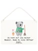 Mr. & Mrs. Panda Deko Schild Gärtner Herz mit Spruch in Weiß