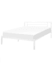 Beliani Doppelbett CUSSET in Weiß - (W) 167 x (H) 86 x (L) 209 cm