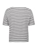 BETTY & CO Streifenshirt mit U-Boot-Ausschnitt in Weiß/Schwarz