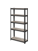 SONGMICS Bücherregal Cozory in Greige-Schwarz - (B)30 x (H)150 x (T)75 cm