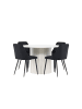 ebuy24 Schwarz 110 x 110 cm