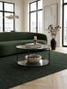 KADIMA DESIGN Couchtisch 80x80x45 cm Glas / Metall Wohnzimmertisch Rund Modern,