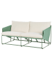 Beliani Gartensofa PONTE in Grün/Beige - (W) 178 x (H) 88 x (L) 94 cm