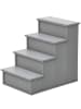 Pawhut Hundetreppe Grau 40L x 59B x 54,2H cm