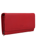 mano Donna Giulia Geldbörse Leder 19,5 cm in rot