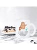 Mr. & Mrs. Panda Tasse Katze Wasserglas mit Spruch in Transparent
