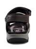 Camel Active Ledersandale mit profilierter TPR Sohle in Grau