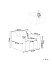 Beliani Sessel AGERUP in Beige - (W) 97 x (H) 73 x (L) 87 cm