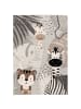 Pergamon Kinderteppich Softstar Kids Safari Friends in grau