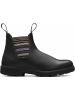 Blundstone Chelsea Boot "#1409 Stout Brown With Striped Elastic (500 Series)" in Braun