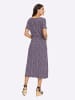 WITT WEIDEN Jersey-Kleid in marine-orchidee-bedruckt