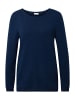 GOLDNER Feinstrickshirt mit U-Boot-Ausschnitt in royalblau