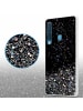 cadorabo Hülle für Samsung Galaxy A9 2018 Glitter in Schwarz mit Glitter
