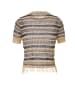 mahisha Damen Strickpullover in Beige Marine