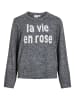 Vila Strickpullover in Medium Grey Melange