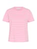 Kaffe T-Shirt kurzarm KAvilla Regular fit in Pink Frosting/Chalk Stripes