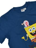 SpongeBob Spongebob Schwammkopf T-Shirt Gary Shirt Oberteil kurzärmlig in blau