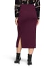 Betty Barclay Strickrock mit Seitenschlitzen in Dark Aubergine