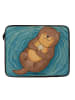 Mr. & Mrs. Panda Laptop Tasche Otter Muschel Design ohne Spruch in Weiß