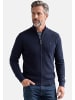 Redmond Strickjacke Basic in Dunkelblau / schwarz