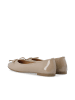 Bianco Ballerinas in NougatPatent