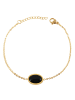 Adeliás Damen Armband aus Edelstahl 16 cm in gold