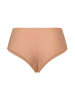 Erlich Textil  Light Touch High Waist Brazil String aus weichem Modal - nahtlose Kanten in mokka