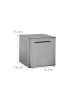relaxdays Spardose in Silber - (B)15 x (H)15 x (T)15 cm