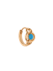 IZIA Women Earrings in Rose Gold Turquoise