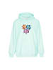 IZIA Women Hoodie in Aqua