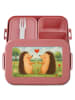 Mr. & Mrs. Panda Snackbox Igel Liebe Design ohne Spruch in Rot Pastell
