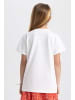 DeFacto T-Shirt REGULAR FIT in Weiß