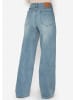 SASSYCLASSY Jeans mit weitem Bein in Blau