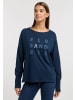 ELBSAND Langarm T-Shirt  in Coldwater White