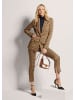 MADELEINE Langer Jersey-Blazer mit Reverskragen in caramel / schwarz / grau