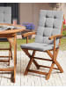 Beliani 2er-Set Gartenstuhl MAUI PREMIUM in Braun/Grau